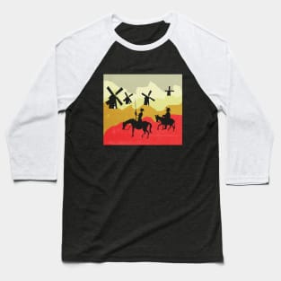 Tilting at windmills, Don Quixote Baseball T-Shirt